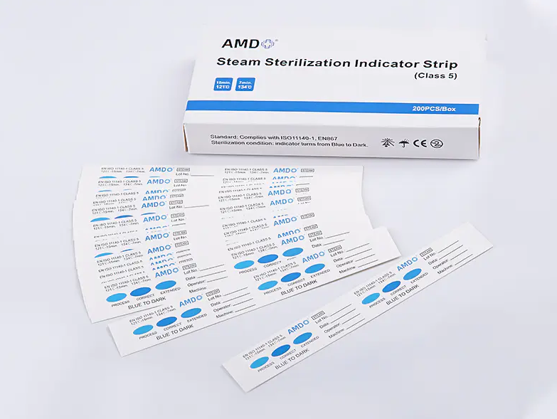 Kan Steam Indicator Strips Tejp Förbättra dagliga steriliseringskontroller